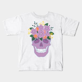 Skull and Flowers Kids T-Shirt